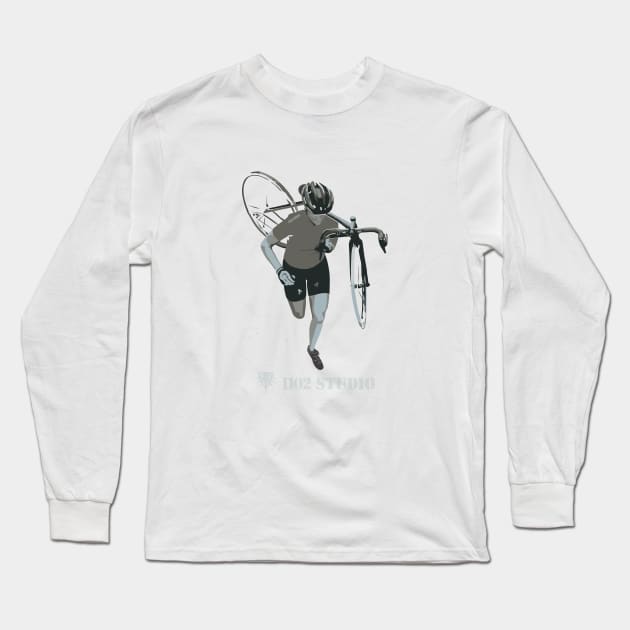 Cyclocross Long Sleeve T-Shirt by at1102Studio